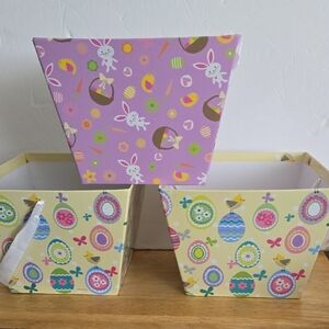 Three Heavy Carboard Easter Baskets